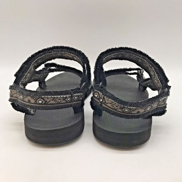 Teva Original Universal Maressa Sandals Women's 9 Brown Black Hook & Loop Beach - Picture 4 of 10